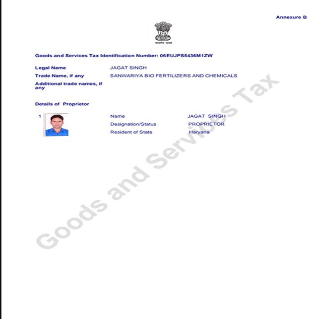 GST Certificate Page 2